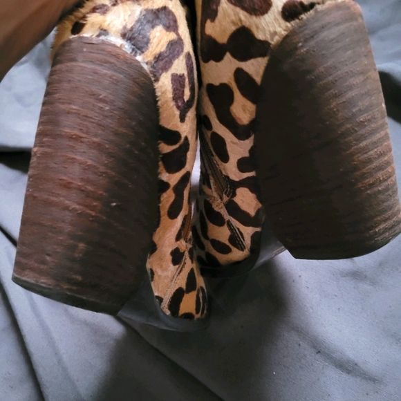 Very Volatile | Leopard Ponyhair Wedge Bootie 9 - Picture 4 of 15